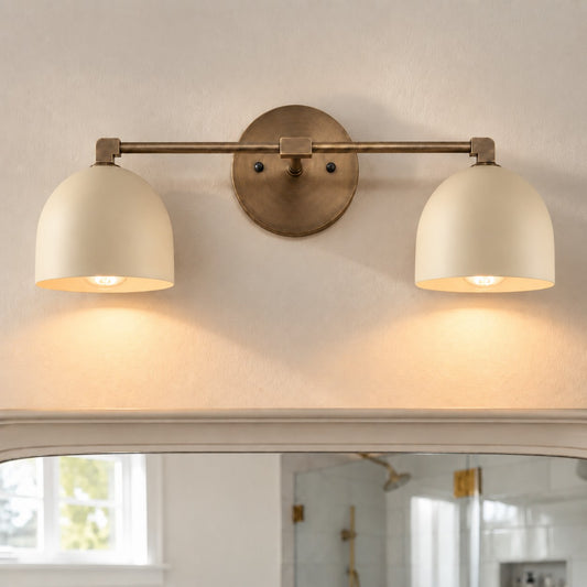 Hestin Nordic Metal Deep Ball Vanity Wall Sconce