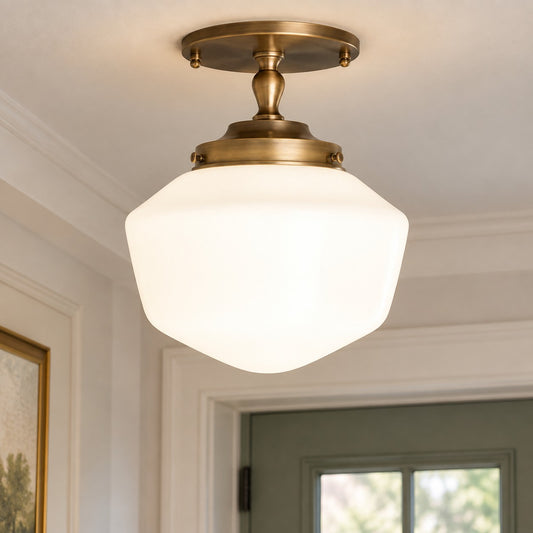 Arden Vintage Schoolhouse Metal Ceiling Light