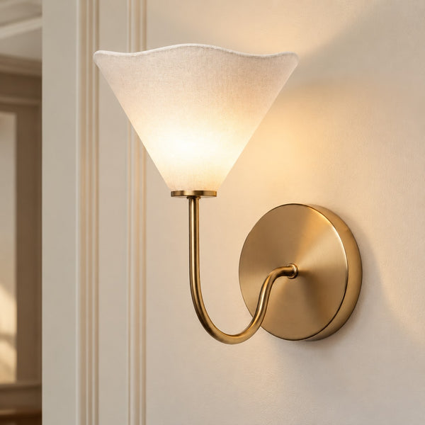 Poryva Modern Fabric wall Sconce