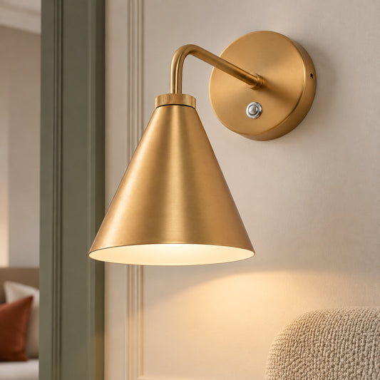 Zorya Industrial Metal Tapered  Wall Sconce