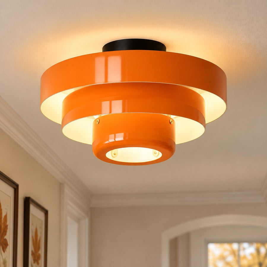 Vanesly Bauhaus Three-Tier Round Macaron Ceiling Light