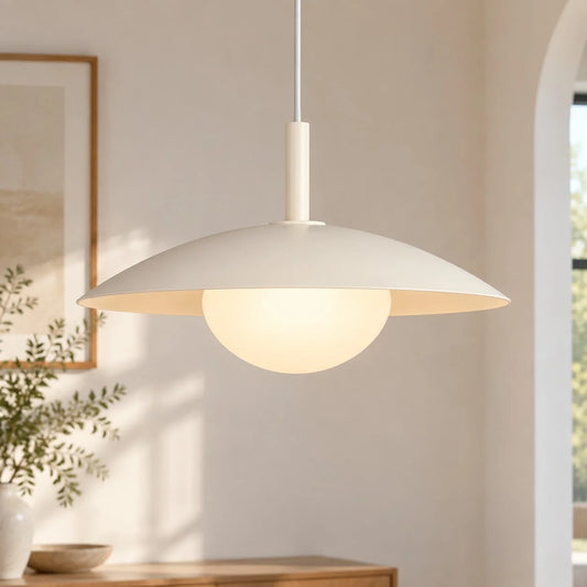 Odette Minimalist Metal Saucer Pendant Light