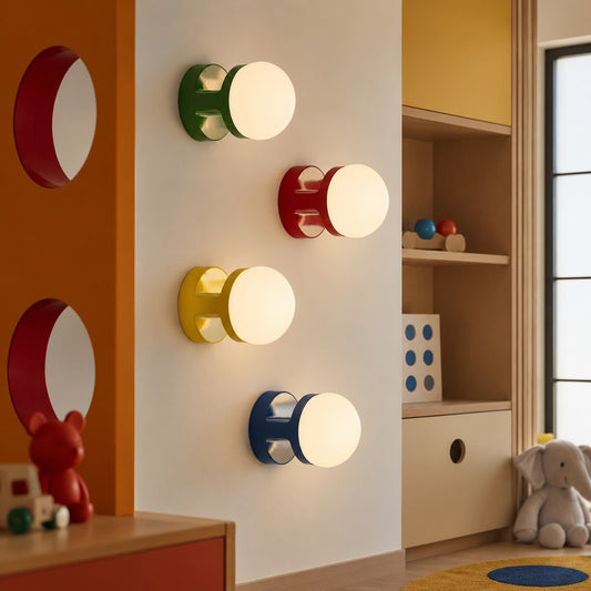 Modern Minimalist Colorful Ceramic Wall Sconce