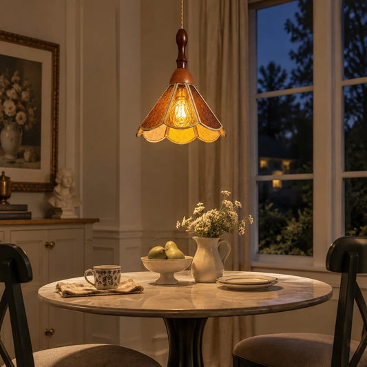 Ridley Tiffany Stained Glass Pendant Lamp