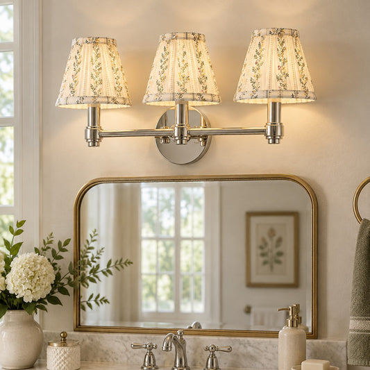 Miro Modern Triple 3-Light Metal Brass  Wall Sconce