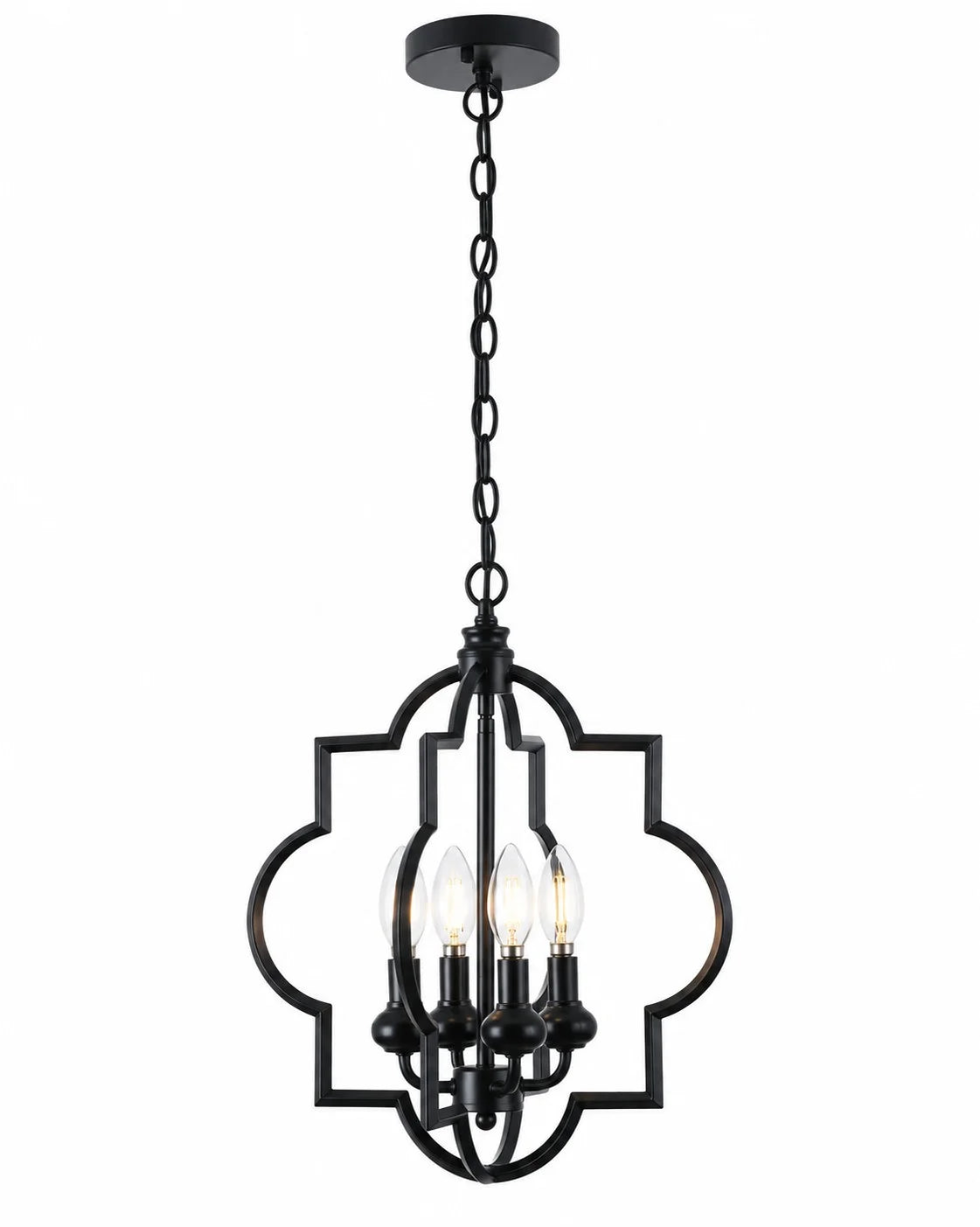 Fable Black chandelier appearance