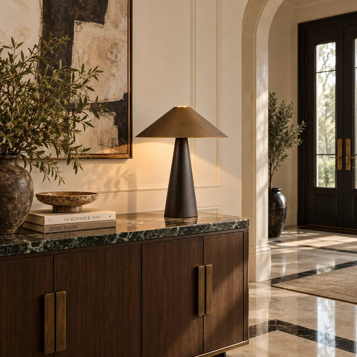 Azra table lamp in a living room scene