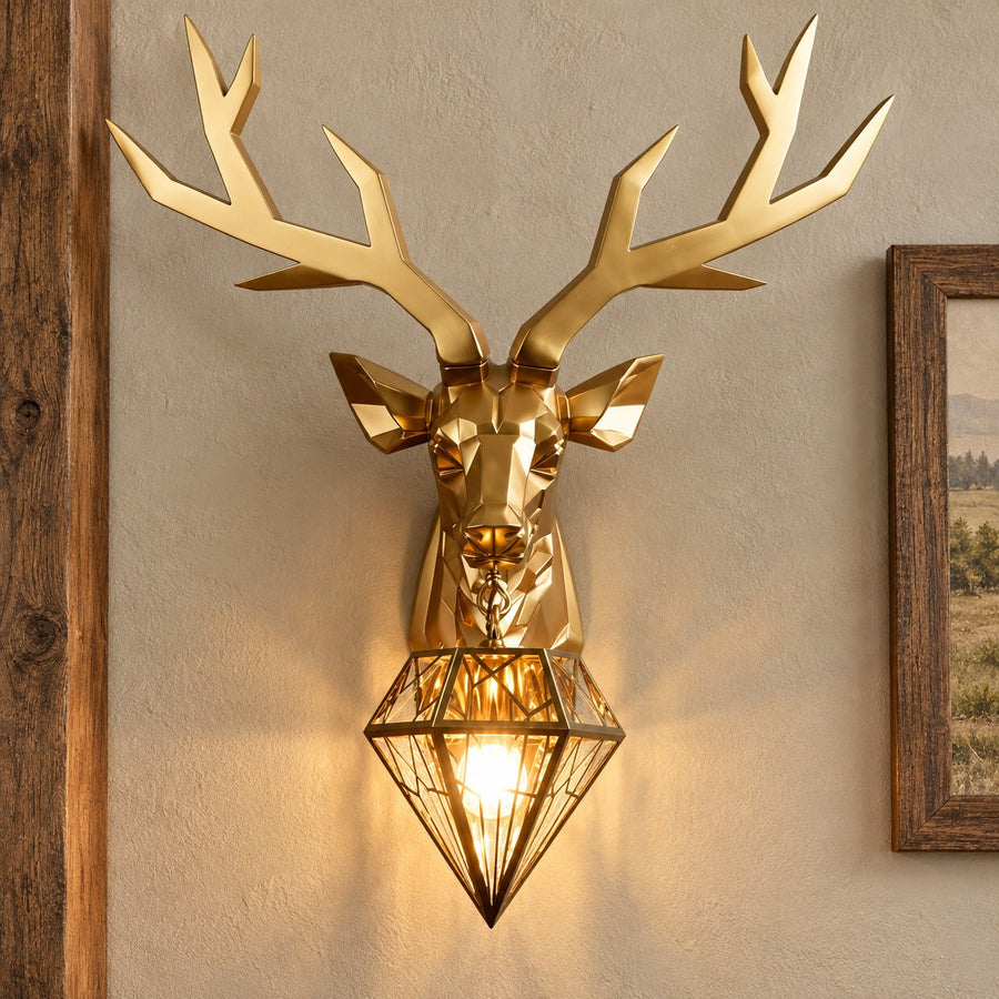 Modern Nordic Antler Deer Wall Lamp