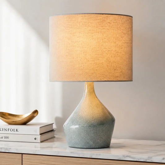 Hazel Minimalist Deco Asymmetry Sculptural Table Lamp For Bedroom