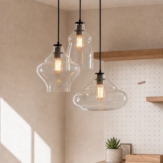 Sara Modern 3-Light Cluster Glass Pendant Light