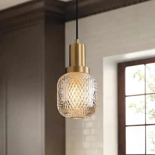 Contemporary LED Glass Pendant Light