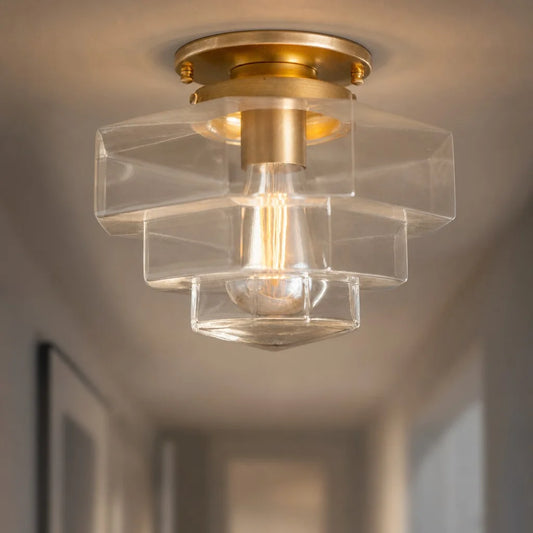 Kiet Vintage Clear Glass Ceiling Light