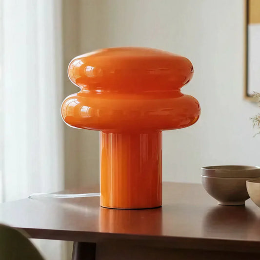 Rynvel Bauhaus Mushroom Opal Glass Table Lamp