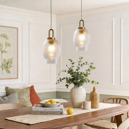 Ragna Retro Glass Pendant Light