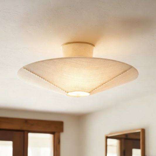 Stacy Modern Weave Semi Flush Mount Ceiling Light
