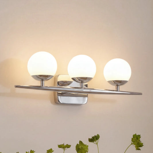 Towanda Modern 3-Light Globe Opal Glass Vanity Light