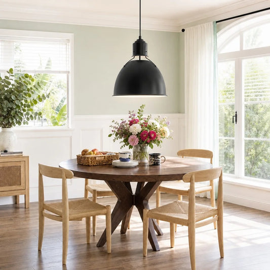Poyan Industrial Dome Adjustable Pendant Light
