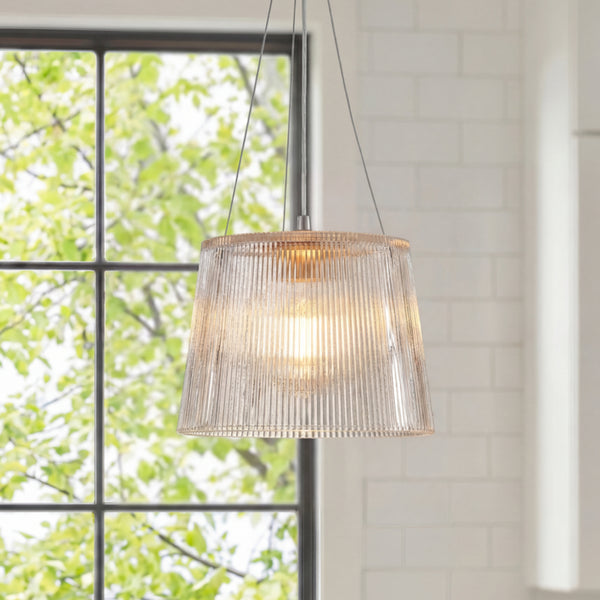 Ribbed Glass Light