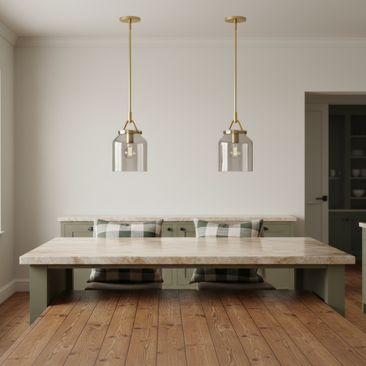 Nordic Minimalist Morandi Metal Cup Pendant Light