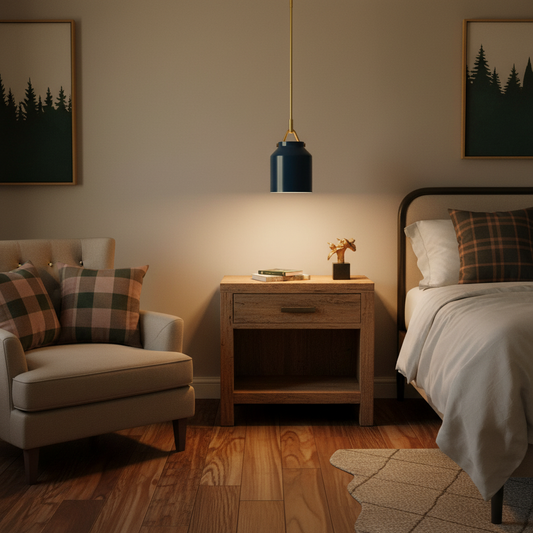 Nordic Minimalist Morandi Metal Cup Pendant Light