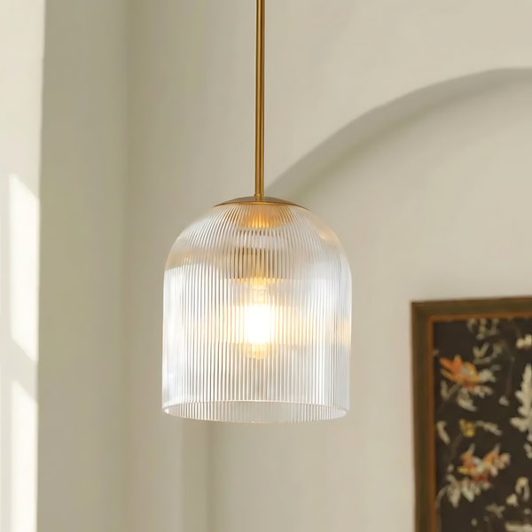 Ribbed Glass Light