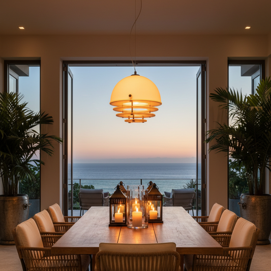 Odin Bauhaus Sunset Glass Pendant Light
