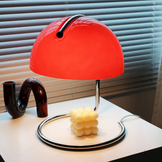 Nordic Metal Glass Shade Table Lamp