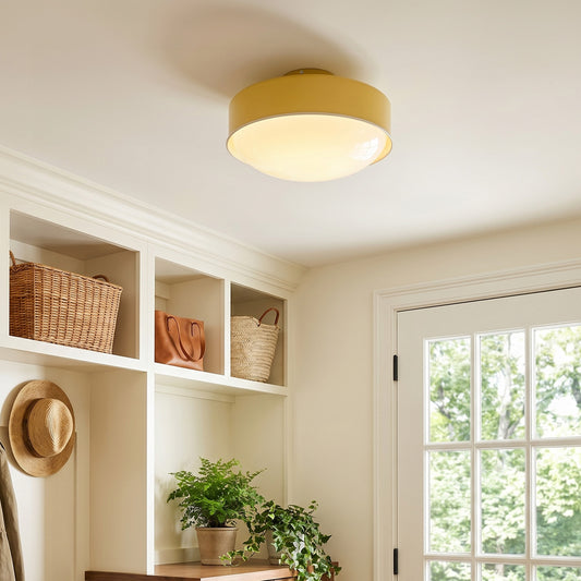 Alice Modern Milk Glass Flush Mount Ceiling Light