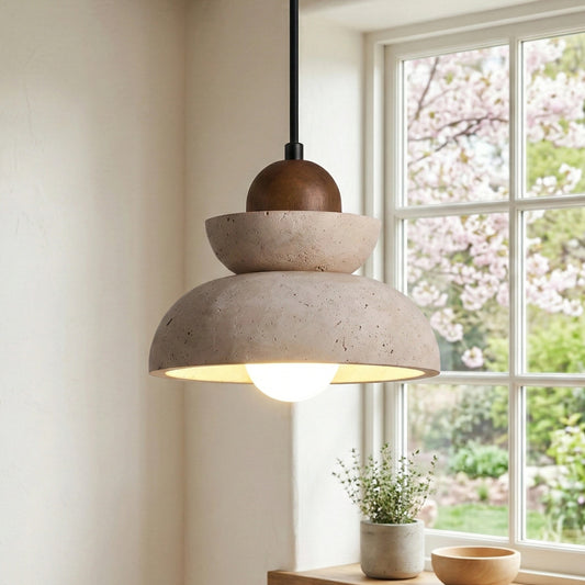 Orkhon Modern Travertine Multi-Light Pendant Lamp