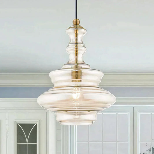 Taran Industrial Art Geometric Glass Pendant Light