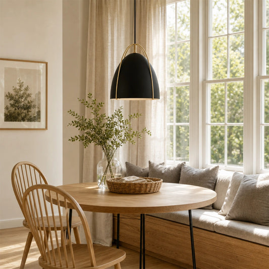Zampano Modern Metal Steel Dome Pendant Light