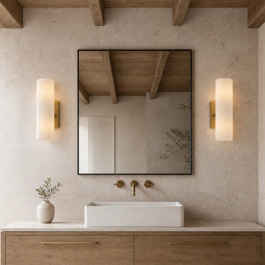 Nordic Modern Elegant Alabaster Tube Sconce