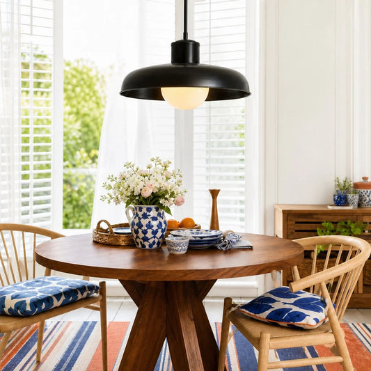 Tiria Farmhouse Outdoor Metal Pendant Light