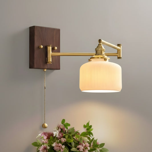Aurora Retro Ceramic Swing Arm Wall Lamp