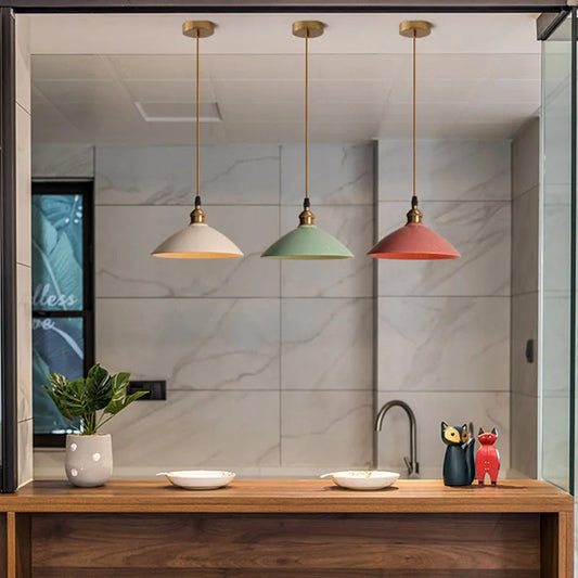 Brass Chandelier Light | Nordic Retro Luxury Restaurant Bar Entryway Pendant Lamp