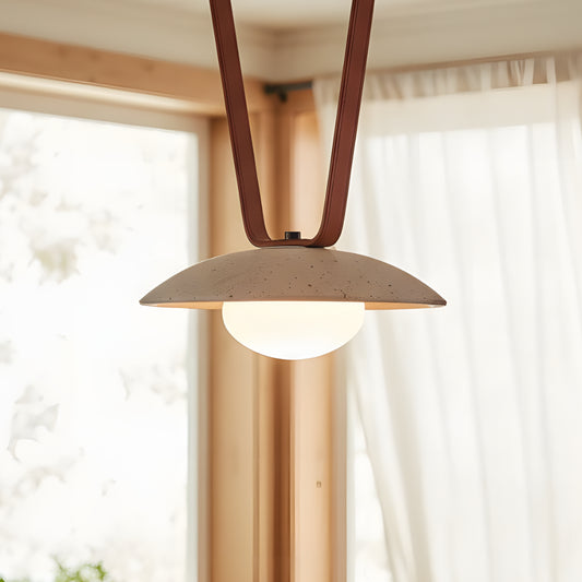 Judith Modern Ceylon Travertine Belt Chandelier