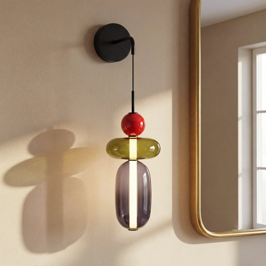 Chiara Minimalist Colored Acrylic Glass Wall Lamp