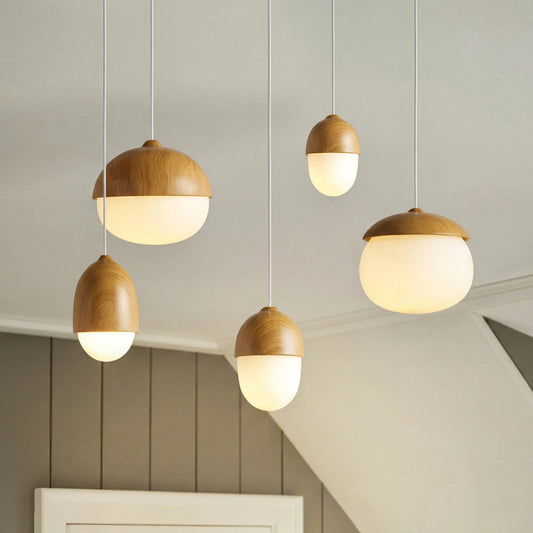Glass Acorn Moon Pendant Lights