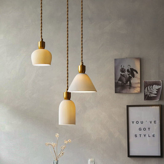 Japanese Style Ceramic Pendant Light - 201CPL