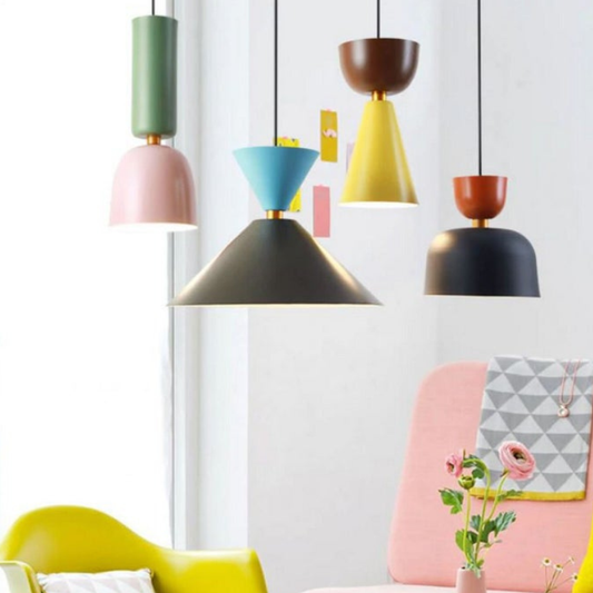 Colorful Macaron Hanging Light Pendant Lamp Chandelier