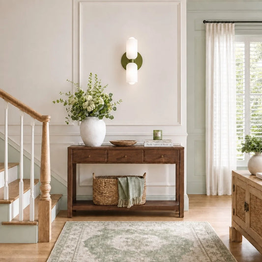 Rera Modern Up-Down Glass Wall Sconce
