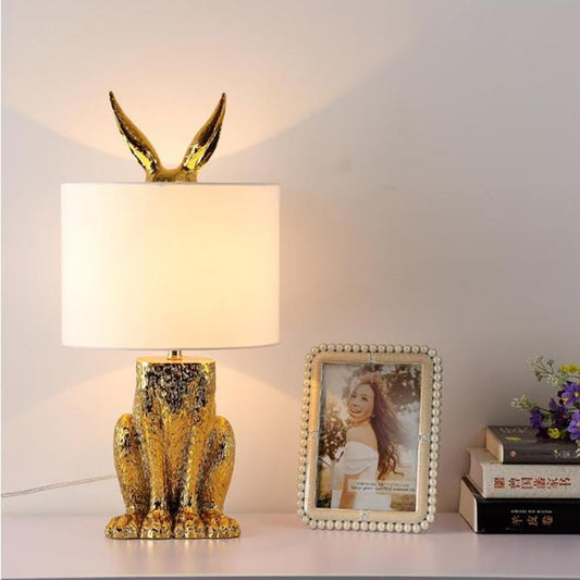 Modern Cast Resin Rabbit Table Lamp