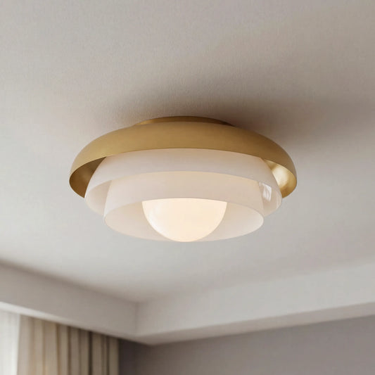 Oria Modern Multi-Layer Glass Ceiling Light