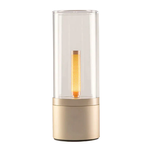 Yellow Nightstand Rechargeable Candle Table Lamp