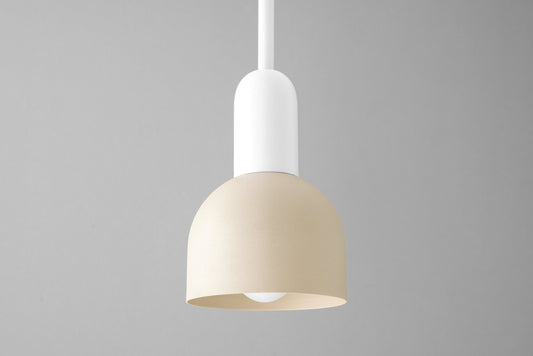 Kaolin Nordic Two Tone Hemisphere Metal Pendant Light
