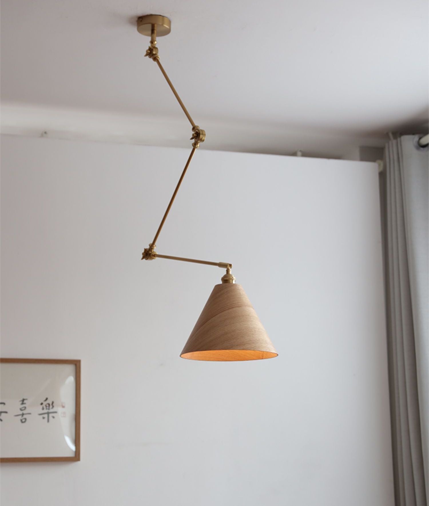 Wood Brass Pendant Rod Light - 101RPL – Merge Lighting