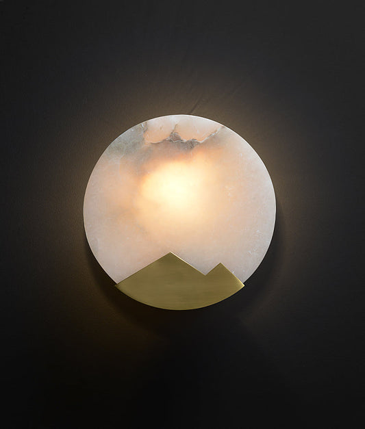 Marble Alabaster Brass Wall Light - 201MWL