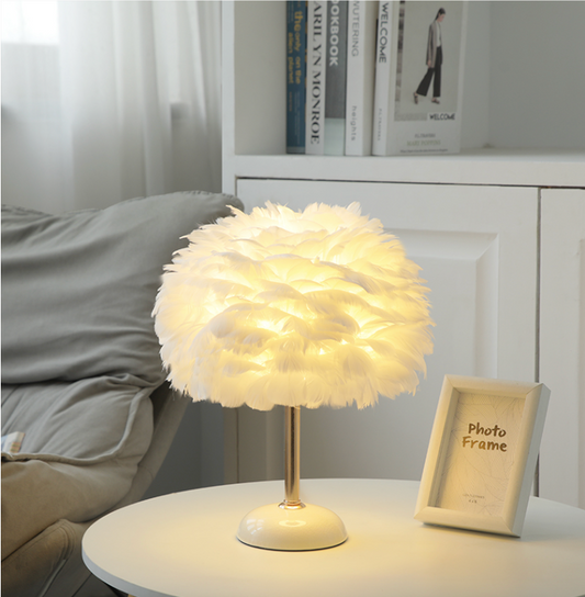 Feather Table Lamp