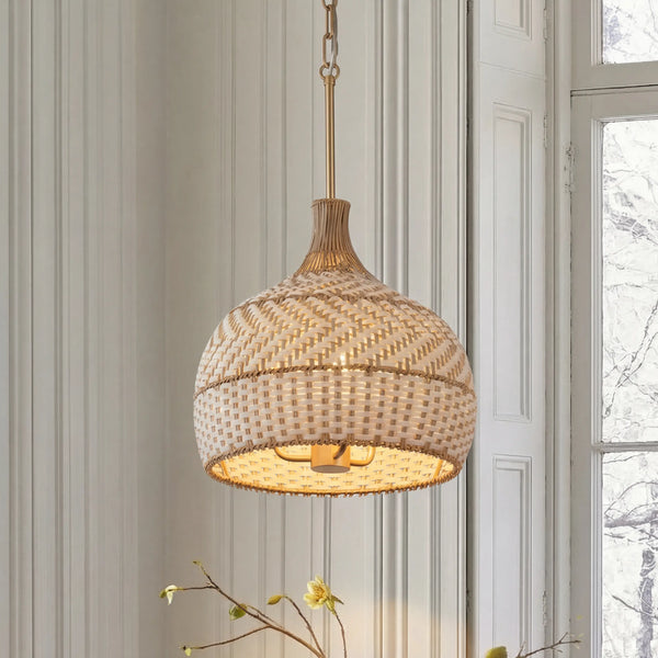 rattan lighting