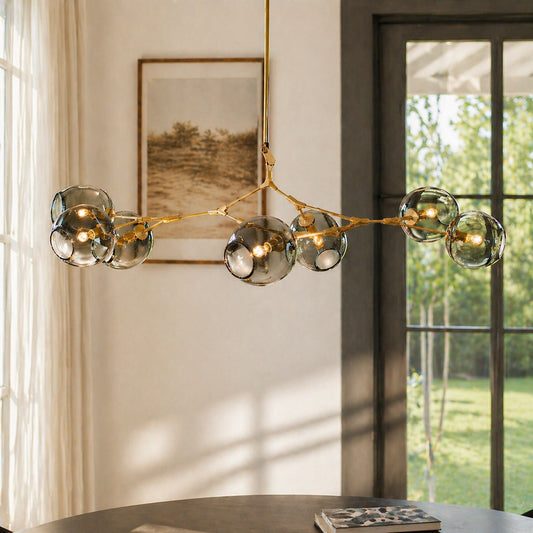 Quincy Contemporary Branching Bubble Chandelier